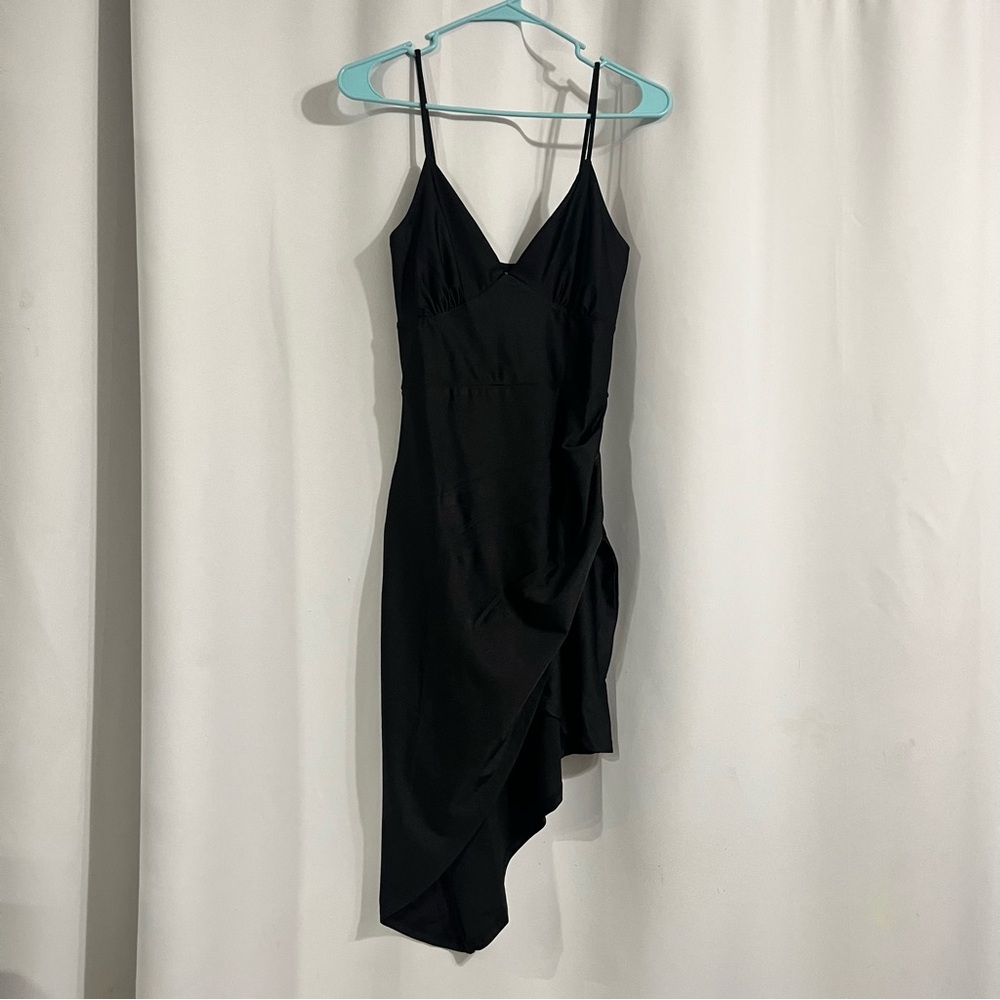E.L.H Studio Junior Cocktail Party Asymmetrical Little Black Dress Size M New